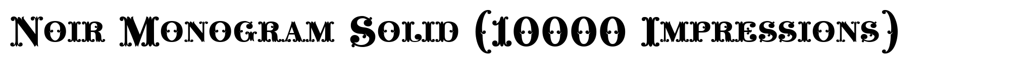 Noir Monogram Solid (10000 Impressions) image